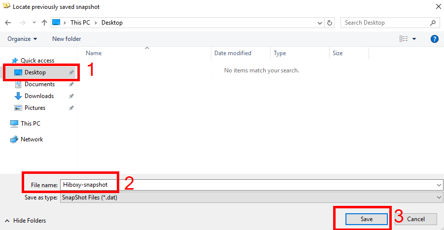 ADExplorer Create Snapshot