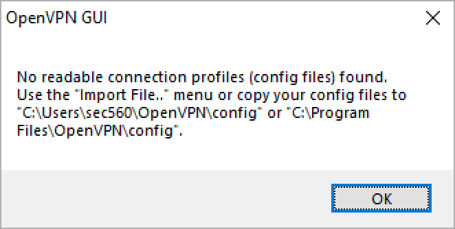 OpenVPN Error)