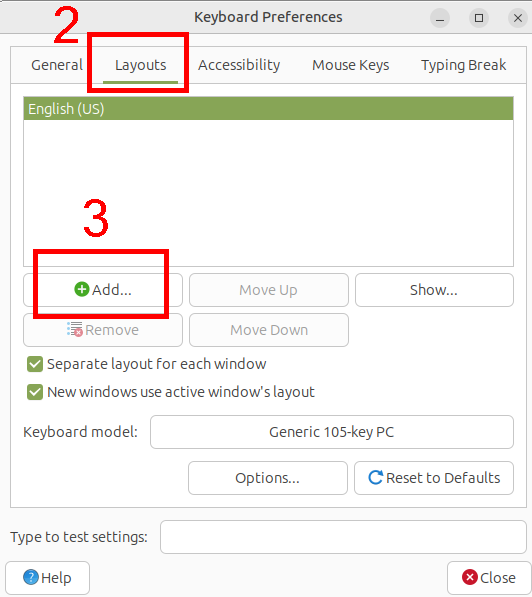 Keyboard Layouts in Linux